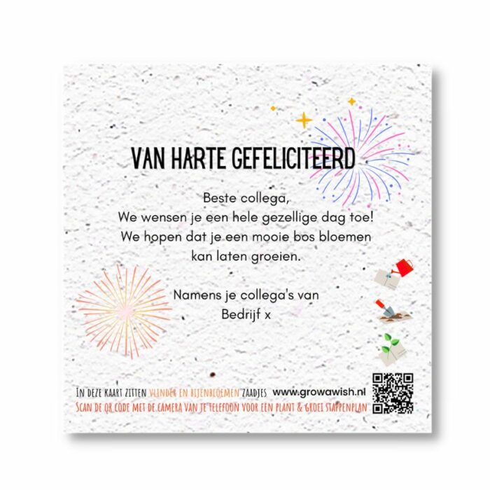 verjaardagskaart medewerkers Hiep hiep hoera - Afbeelding 2
