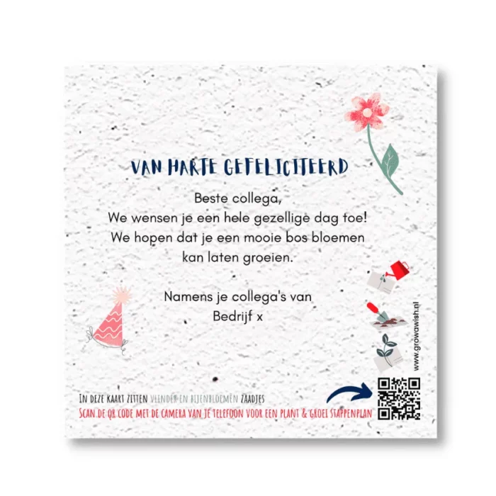 Grappige verjaardagskaart koe - Afbeelding 2