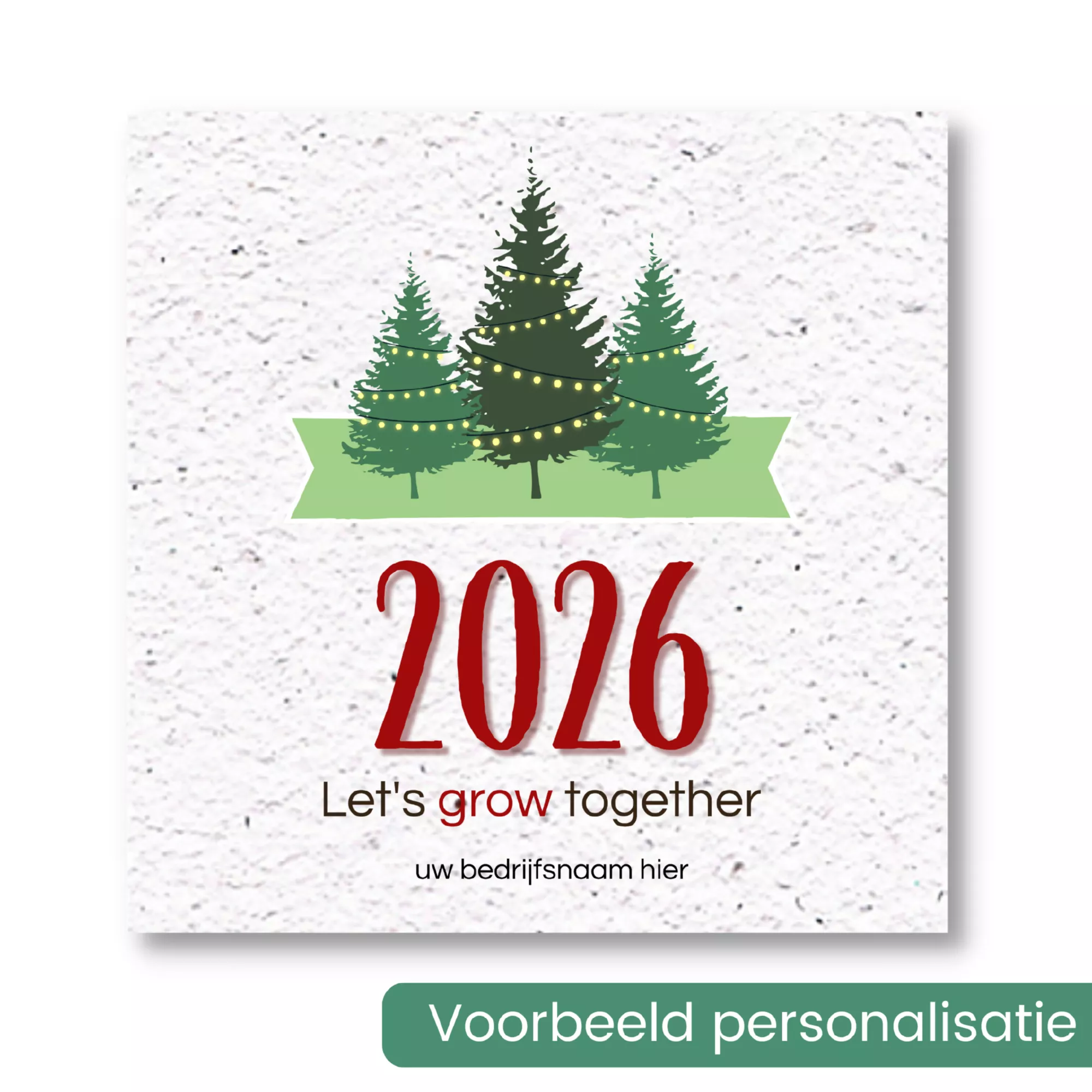 Kerstkaart bedrijf van groeipapier - Afbeelding 4