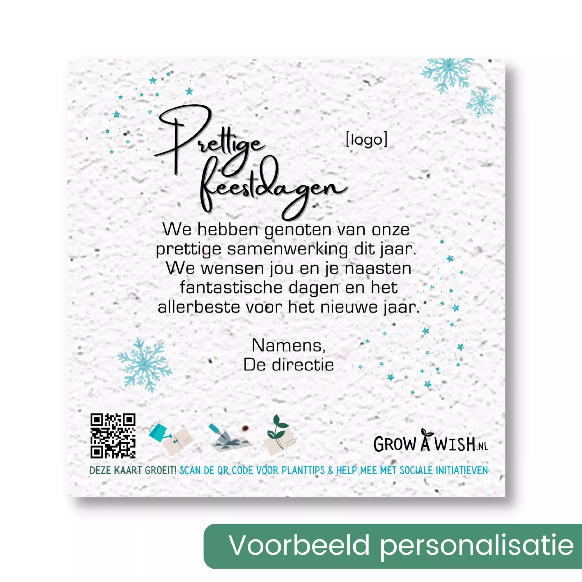 Zakelijke kerstkaart met bloemzaad - Afbeelding 5